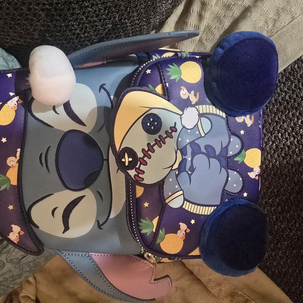 Loungefly Blue and Purple Mickey Mouse Backpack